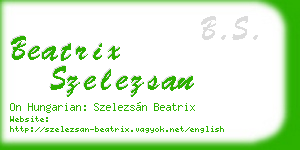 beatrix szelezsan business card